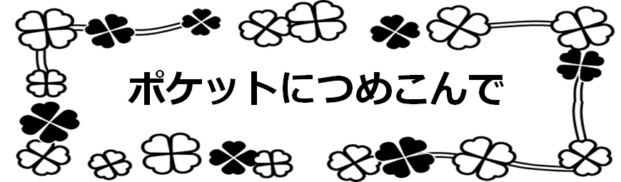 ポケットにつめこんで